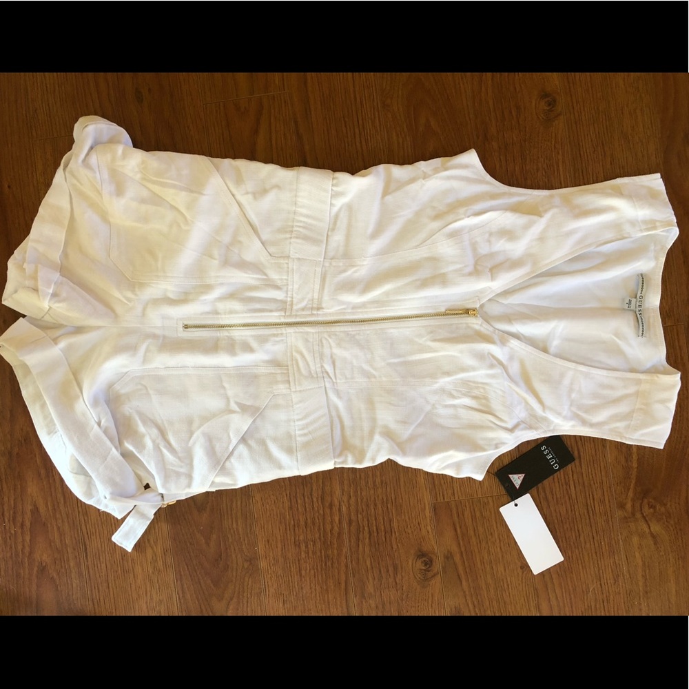 White dress romper from Guess